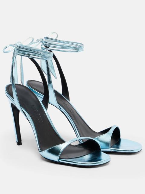 THE ATTICO Ora 95 leather slingback sandals