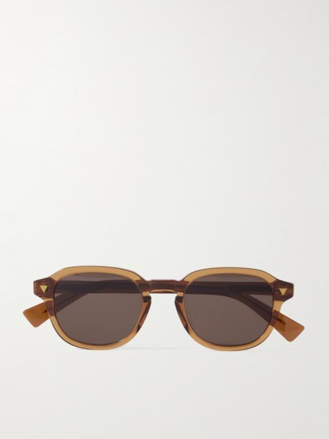 Bottega Veneta Round-Frame Recycled-Acetate Sunglasses