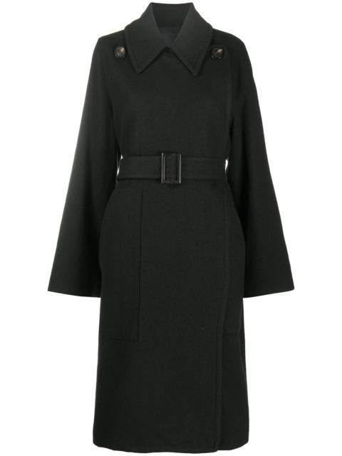 Rick Owens belted military-inspired coat