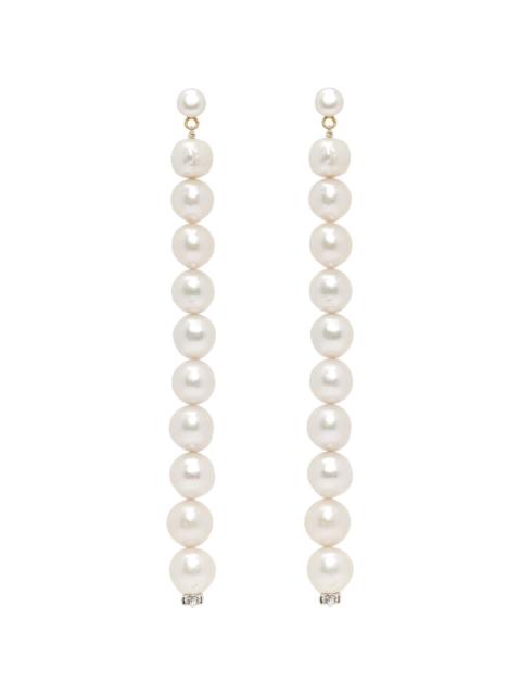 MAGDA BUTRYM White Pearl Drop Earrings
