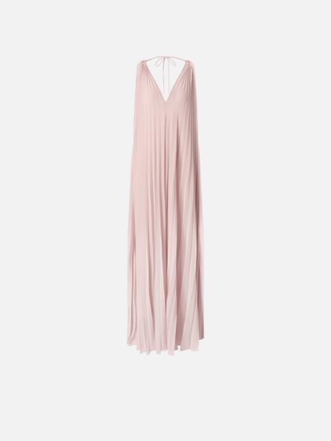 PINKO LONG PLEATED DRESS WITH SLIT