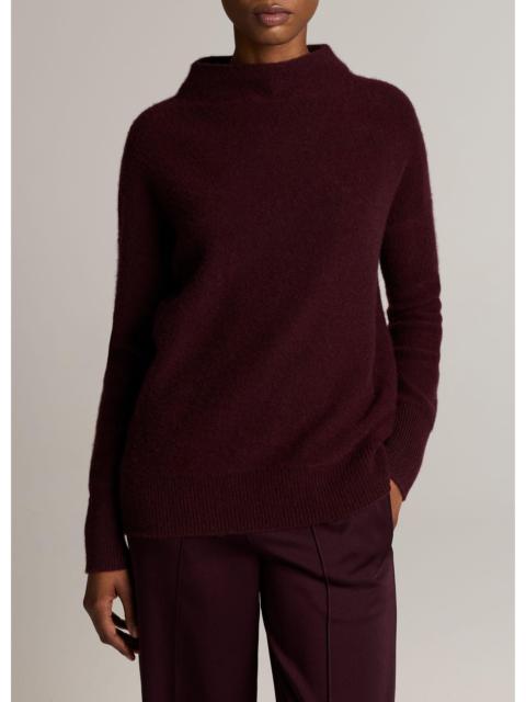 Vince Plush Cashmere Funnel-Neck Sweater