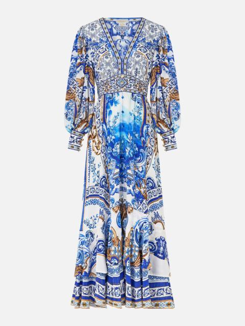 CAMILLA LONG BUTTON FRONT DRESS