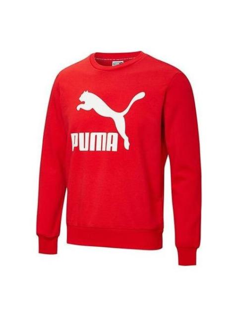 PUMA Embroidered Logo Sweatshirt 'Red' 599296-11