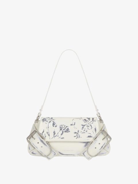 Givenchy VOYOU SHOULDER FLAP BAG IN LEATHER WITH FLORAL PATTERN