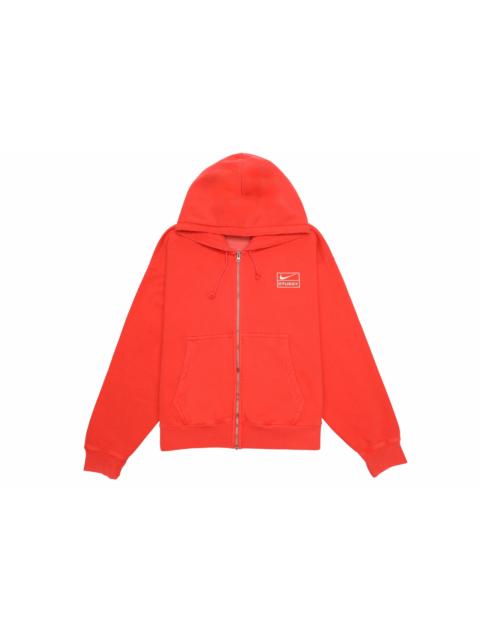 Stüssy Stussy x Nike Pigment Dyed Fleece Zip Hoodie Habanero Red