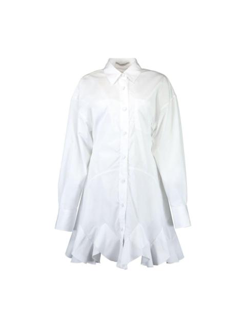 godet shirt minidress