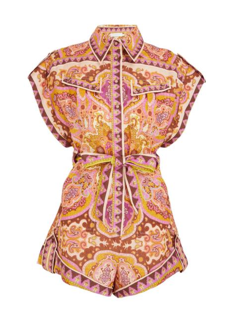 Zimmermann HALCYON CUFFED PLAYSUIT