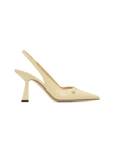 JIMMY CHOO Off-White Amita 85 Heels