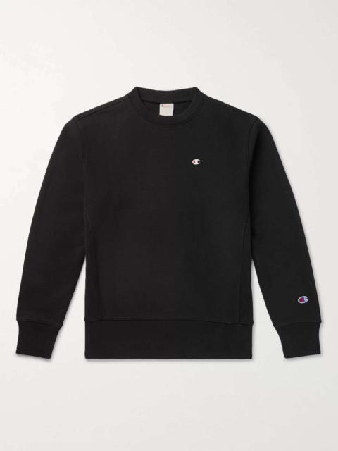 Logo-Embroidered Fleece-Back Cotton-Blend Jersey Sweatshirt