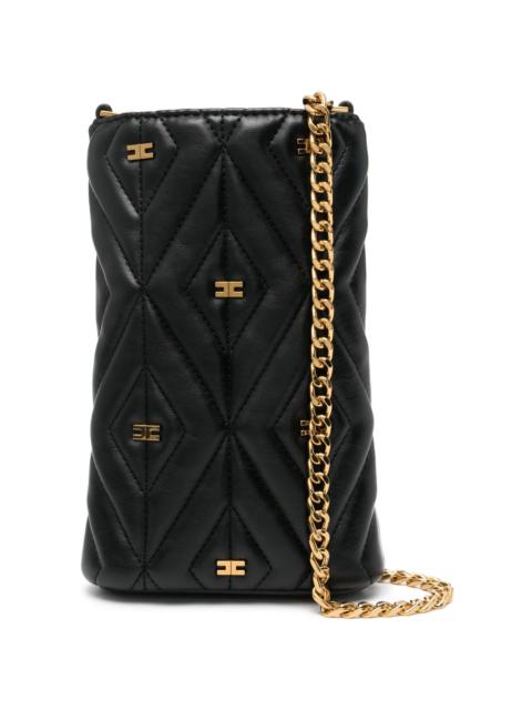 ELISABETTA FRANCHI Étoile quilted phone case