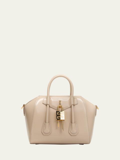 Givenchy Antigona Lock Mini Top Handle Bag in Box Leather