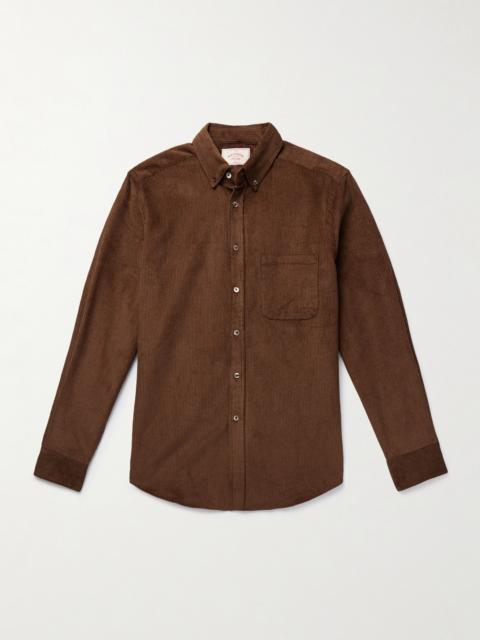 Portuguese Flannel Lobo 2.0 Button-Down Collar Cotton-Corduroy Shirt