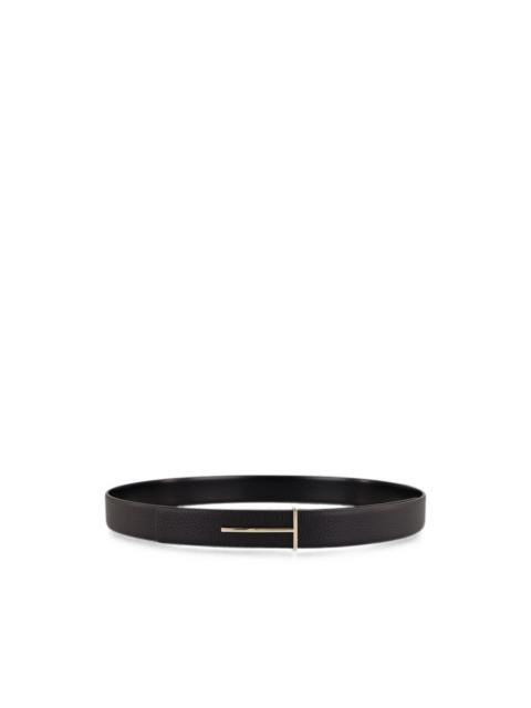TOM FORD logo leather belt