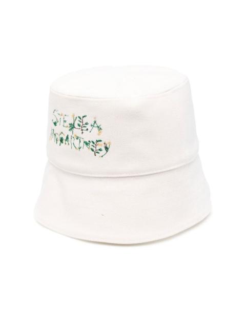 embroidered-logo bucket hat