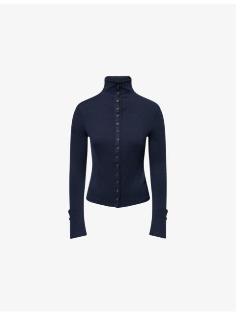 rag & bone Ribbed Long-Sleeve Knitted Cardigan