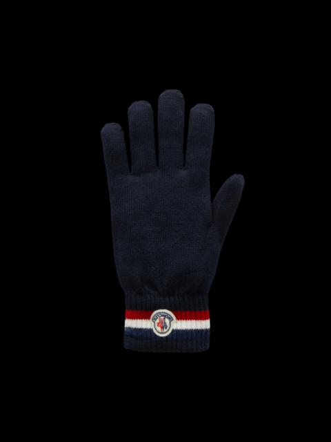 Moncler Tricolor Wool Gloves