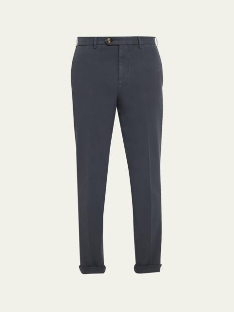 Men's Dyed Flat-Front Pants