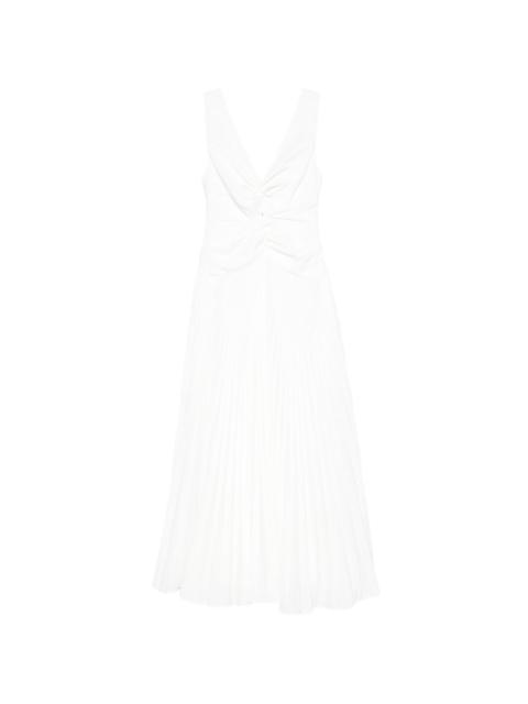 SIMKHAI Vivianne pleated midi dress