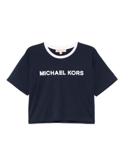 MICHAEL KORS logo-embroidered T-shirt