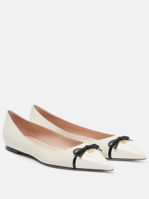 Valentino Bepointy leather ballet flats