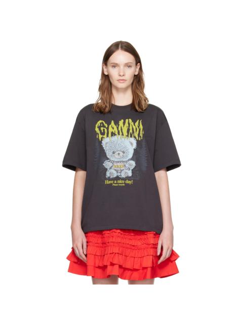 GANNI Black Forest Teddy T-shirt