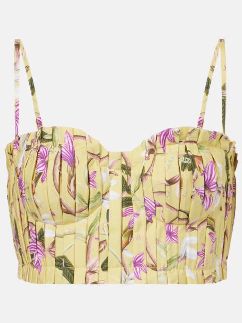 Agua by Agua Bendita Morgina floral cotton bustier