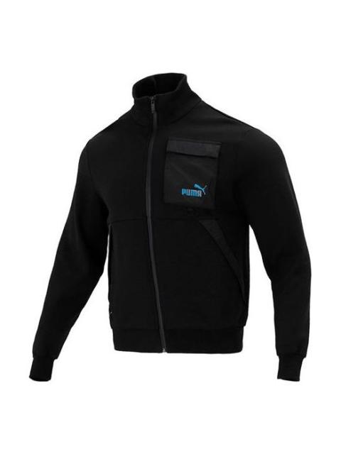 PUMA 사이트맵 캐주얼 패턴 느슨한 긴 소매 자켓 커플 스타일 블랙 537033-01