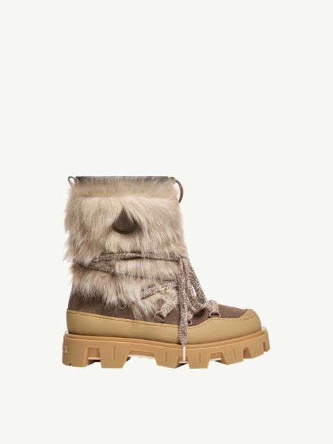 Moncler Peak Après Shearling & Suede Boots