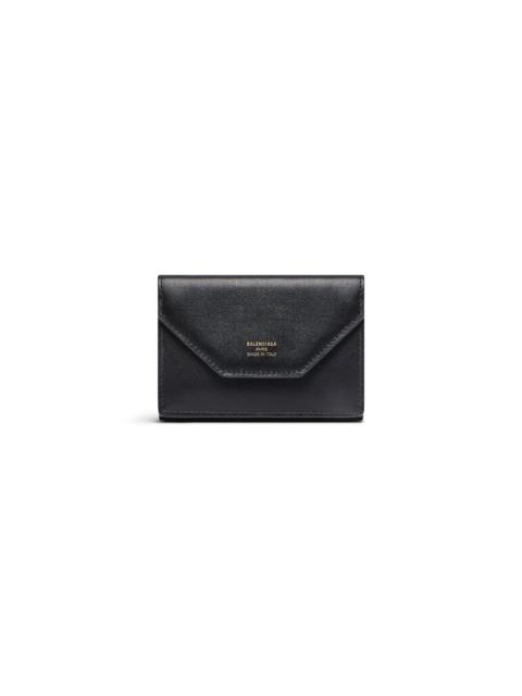 BALENCIAGA Women's Envelope Mini Wallet  in Black