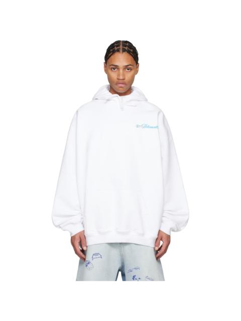 White 'Only Vetements' Oversized Hoodie