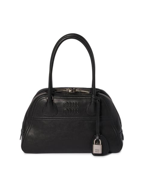 Miu Miu Women's Vivant Nappa Leather Top Handle Bag - Black