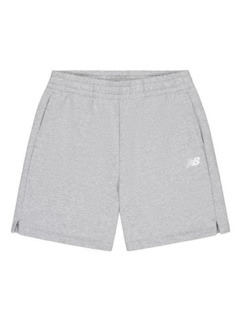 New Balance (WMNS) New Balance NB Logo Cotton Short 'Grey' AWS42301-GHM