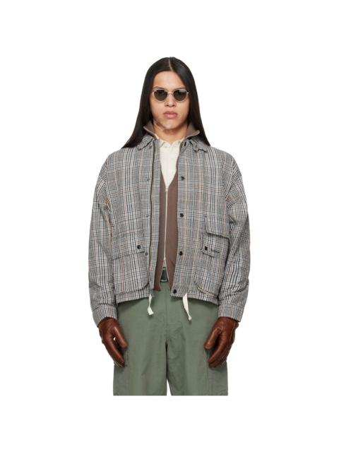 Barbour Off-White & Black Westoe Check Casual Jacket