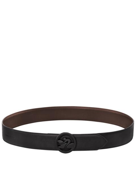 Longchamp Box-Trot Men's belt Black/Ebony - Leather