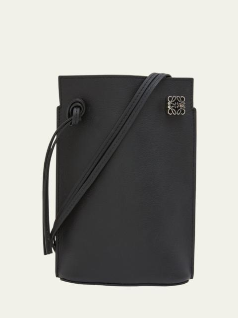 Dice Pocket Leather Shoulder Bag