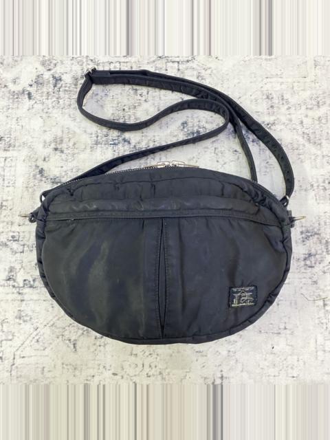 PORTER PORTER Yoshida Tokyo Oval Sling Bag Black Nylon Japan Made