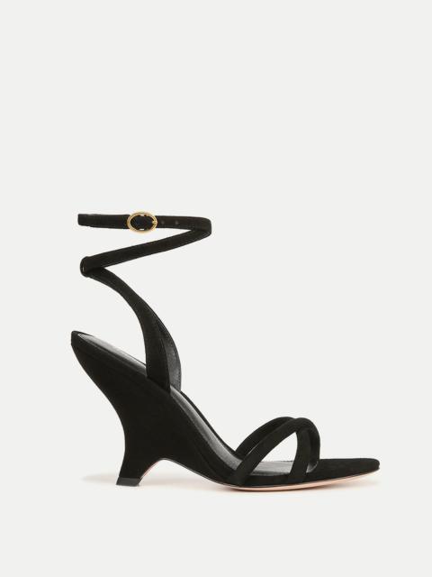 VERONICA BEARD MANUELA SUEDE SCULPTED WEDGE SANDAL