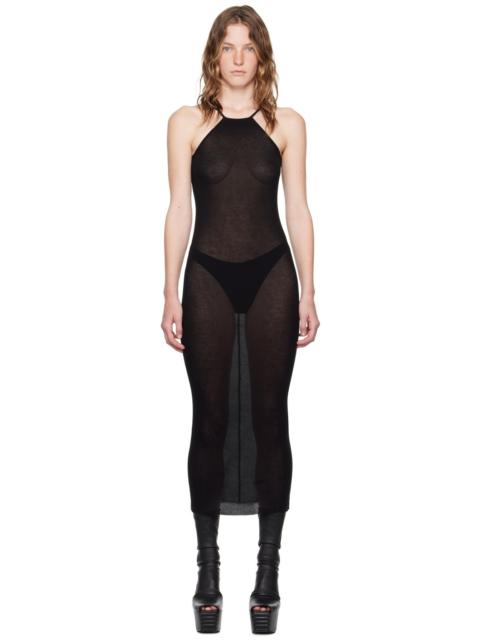 Rick Owens Black Porterville Skorpio Midi Dress