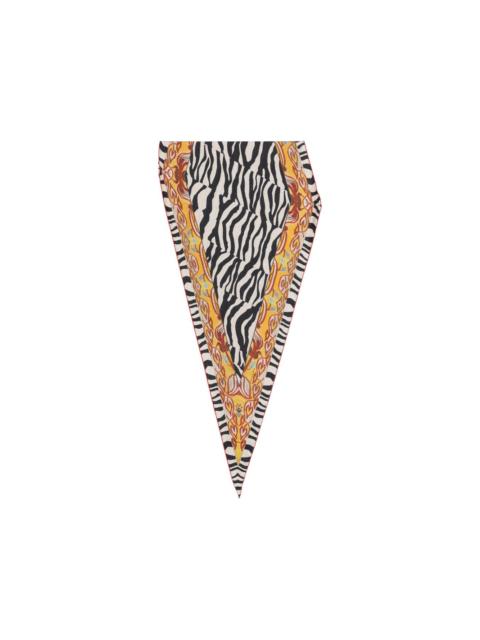 Pierre-Louis Mascia zebra-print scarf