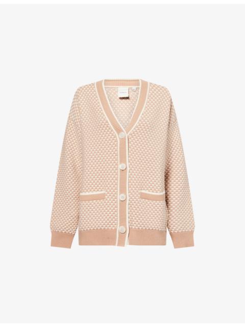 VARLEY Tarran V-neck Cotton Cardigan