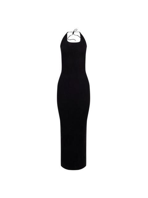 GUIZIO HALTER BACKLESS GOWN