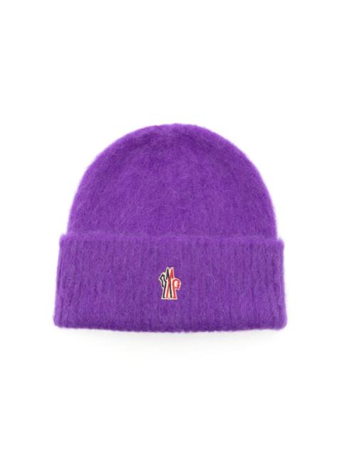 Moncler Grenoble logo-patch wool brushed beanie