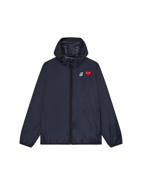 Comme des Garçons PLAY UNISEX K-WAY CAGOULE - NAVY
