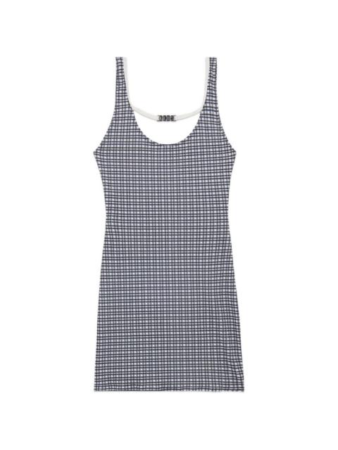 GCDS gingham-pattern mini dress