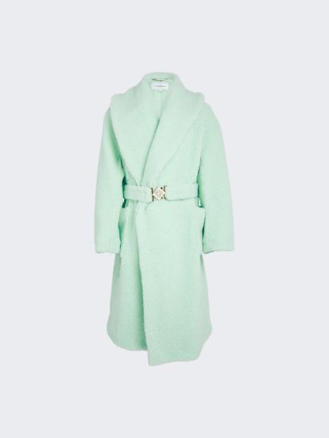 Recycled Polyester Shearling Robe Mint