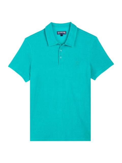Vilebrequin Men's Organic Cotton Terry Polo Shirt - Vert Tropezien