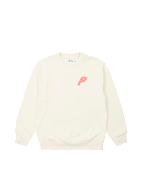 PALACE FLEECE TRI-FERG CREW SOFT WHITE