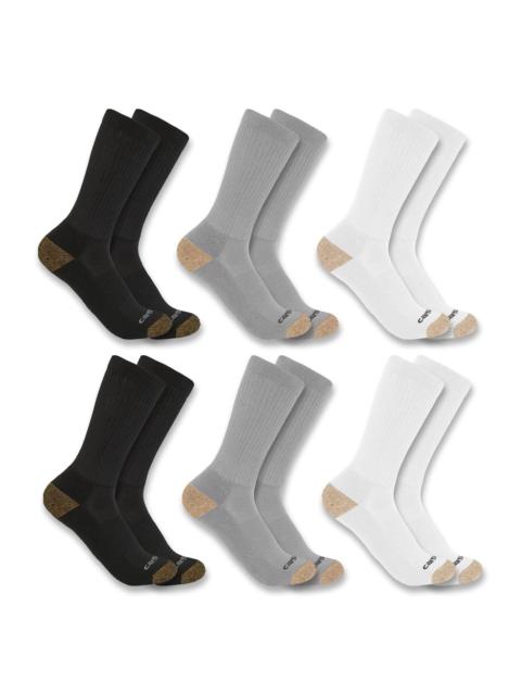 Carhartt Midweight Crew Sock 6-Pack