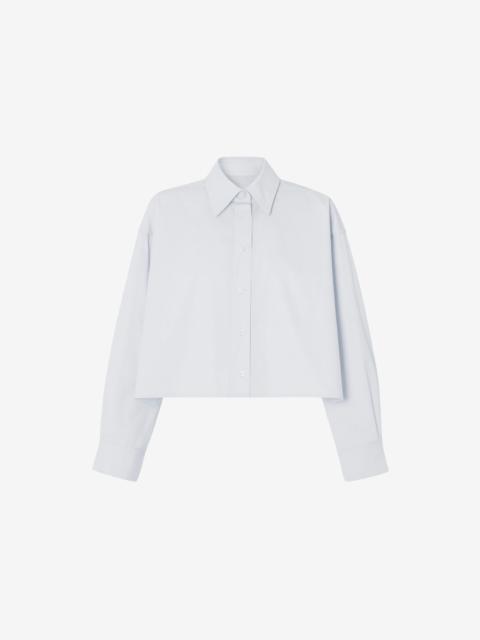 The Frankie Shop Arlen Cotton Boxy Shirt - Slate Grey